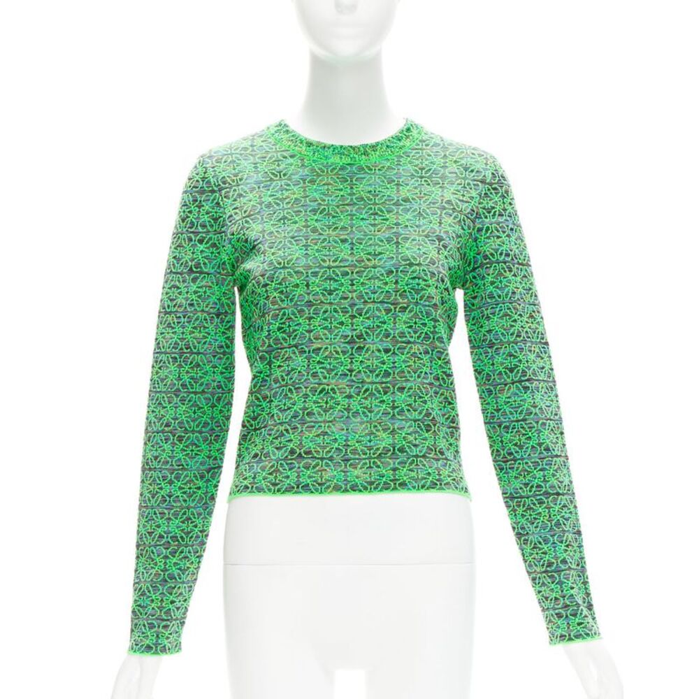 Loewe Anagram Logo Cropped Sweater